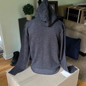 Retrofit Hooded Knit Sweatshirt